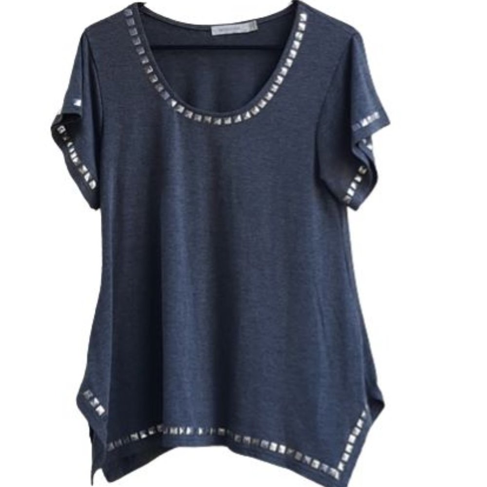 MinkPink Handkerchief Embellished Top Size S